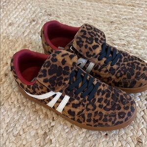 Steve Madden Leopard Print Sneakers with Black and White Accents